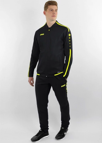 Олимпийка (мастерка) Jako STRIKER 2.0 черно-желтая 9819-33