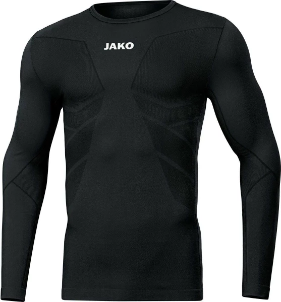 Футболка з довгим рукавом Jako COMFORT 2.0 чорна 6455-08