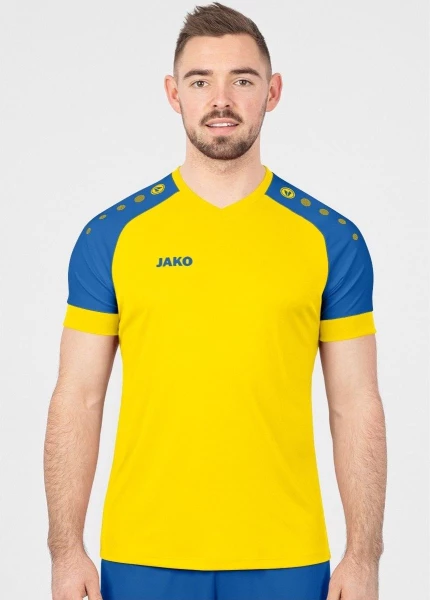 Футболка Jako CHAMP 2.0 желто-синяя 4220-12