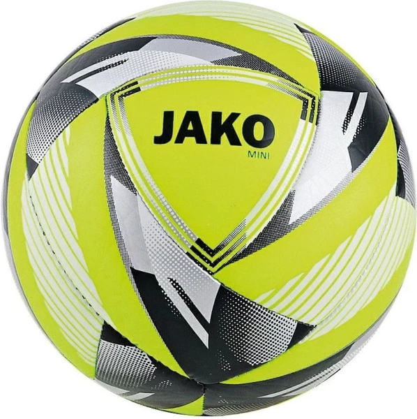 Сувенірний футбольний м'яч Jako NEON жовто-сріблястий 2384-03 Розмір 1