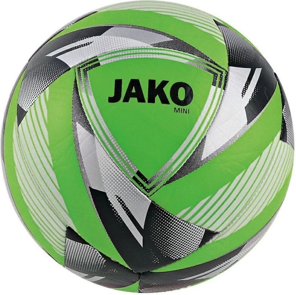Сувенирный футбольный мяч Jako NEON зелено-серебристый Размер 1