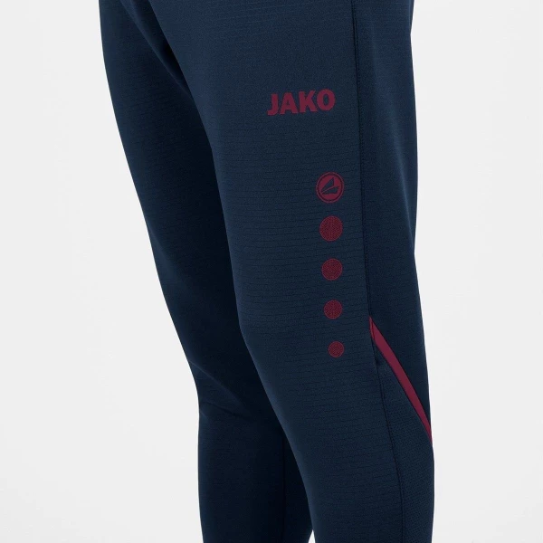 Спортивные штаны тренировочные Jako CHALLENGE темно-сине-бордовые 8421-905