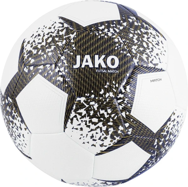 Футзальний м'яч Jako 2361-707 біло-темно-синьо-золотий Розмір 4