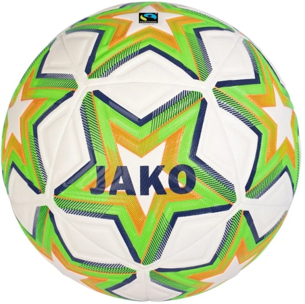 Футбольний м'яч тренувальний Jako WORLD біло-зелений Розмір 5 2335-649