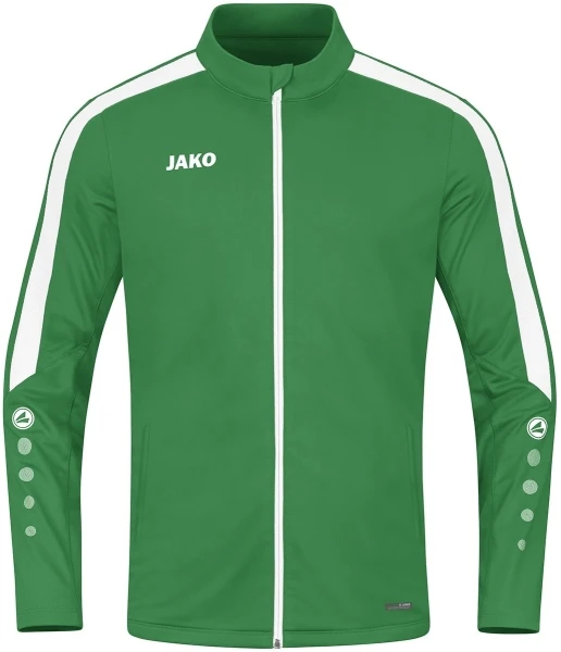 Олімпійка (мастерка) дитяча Jako POWER зелено-біла 9323-200