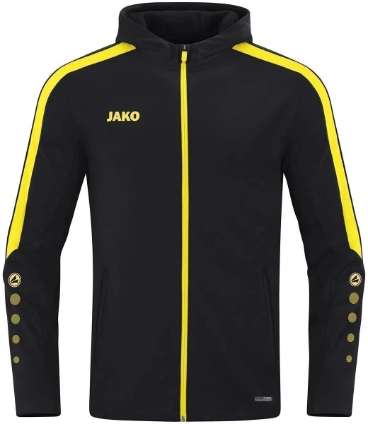 Олімпійка (мастерка) з капюшоном дитяча Jako POWER чорно-жовта 6823-803