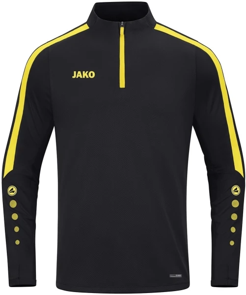 Реглан детский Jako ZIP TOP POWER черно-желтый 8623-803