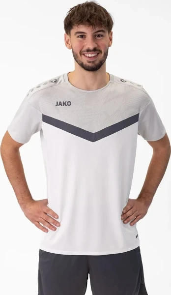 Футболка Jako ICONIC бело-серая 6124-016