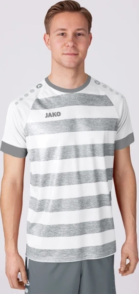 Футболка джерси Jako CELTIC MELANGE S/S бело-серая 4214-003