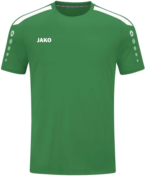 Футболка джерсі Jako POWER S/S зелено-біла 4223-200