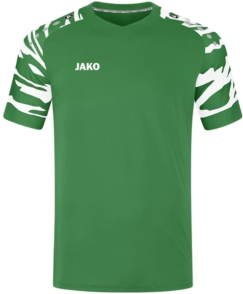 Футболка джерси Jako POWER S/S зелено-белая 4244-202