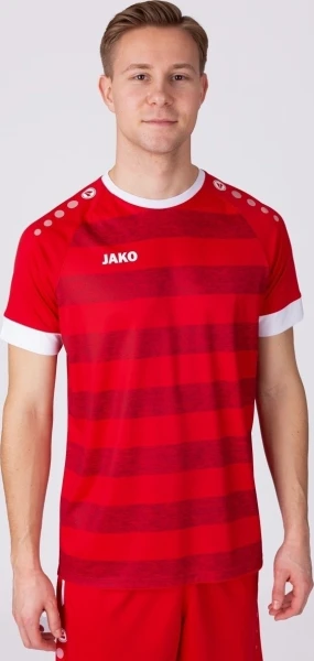 Футболка джерсі дитяча Jako CELTIC MELANGE S/S червоно-біла 4214-110