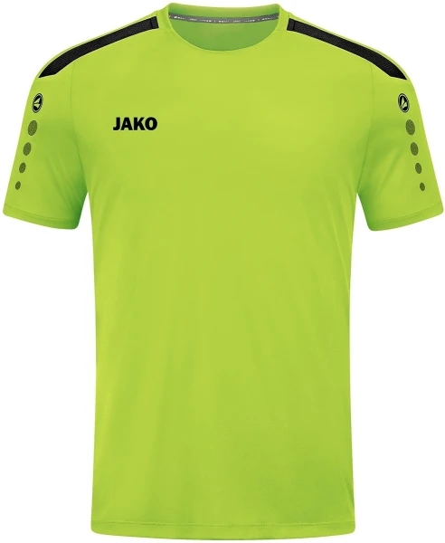 Футболка джерси детская Jako POWER S/S салатово-черная 4223-210