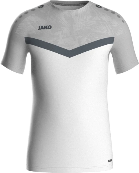 Футболка дитяча Jako ICONIC біло-сіра 6124-016