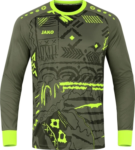 Вратарская кофта джерси детская Jako TROPICANA хаки 8911-231