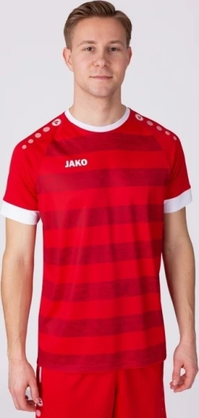 Футболка джерси Jako CELTIC MELANGE S/S красно-белая 4214-110