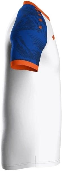 Футболка джерсі дитяча Jako ICONIC S/S біло-синьо-жовтогаряча 4224-017