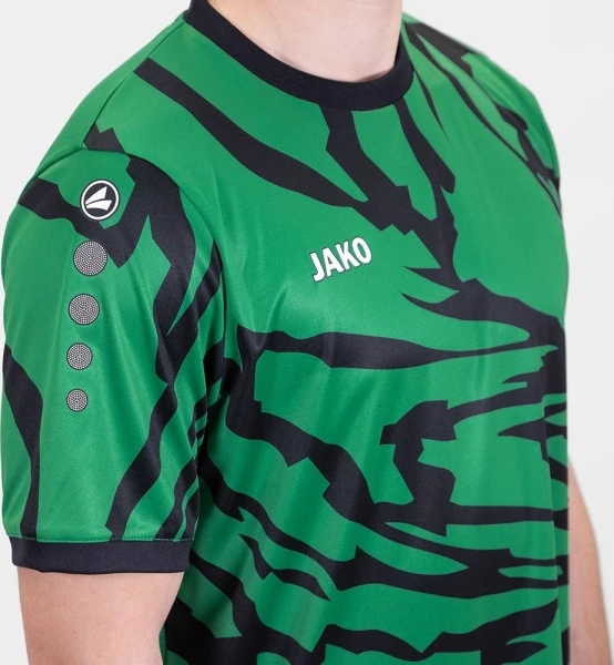 Футболка джерсі Jako ANIMAL S/S зелено-чорна 4242-201