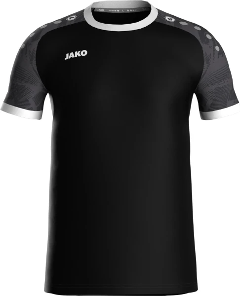 Футболка джерсі дитяча Jako ICONIC S/S чорно-сіра 4224-801