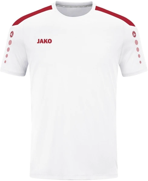 Футболка джерсі дитяча Jako POWER S/S біло-червона 4223-004