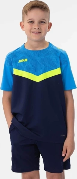 Футболка детская Jako ICONIC темно-сине-желто-синяя 6124-914