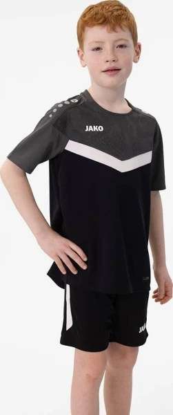 Футболка дитяча Jako ICONIC чорно-біло-сіра 6124-801