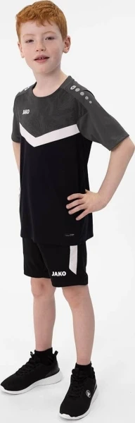 Футболка дитяча Jako ICONIC чорно-біло-сіра 6124-801