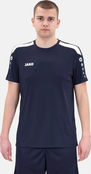 Футболка джерсі Jako POWER S/S темно-синьо-біла 4223-900