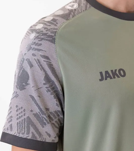 Футболка джерси Jako ICONIC S/S мятно-серая 4224-238
