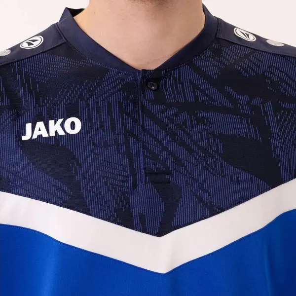 Поло Jako ICONIC синьо-біло-темно-синє 6324-403
