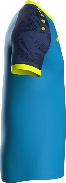 Футболка джерсі Jako ICONIC S/S блакитно-синьо-жовта 4224-444