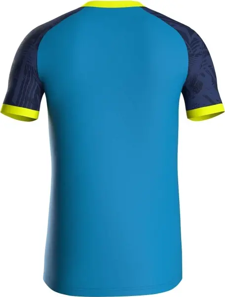 Футболка джерсі дитяча Jako ICONIC S/S блакитно-синьо-жовта 4224-444