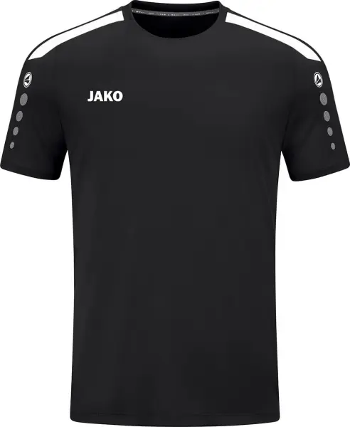 Футболка джерси детская Jako POWER S/S черно-белая 4223-800
