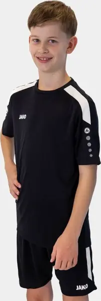 Футболка джерси детская Jako POWER S/S черно-белая 4223-800