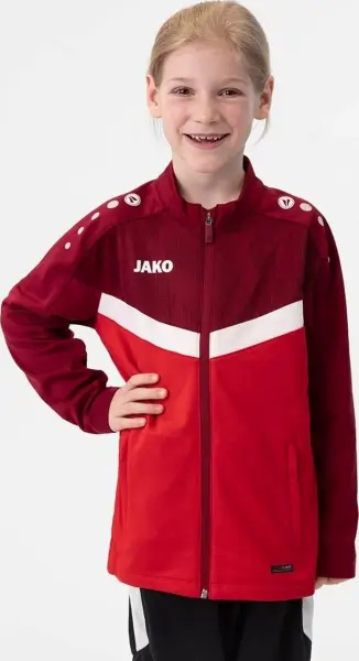 Олімпійка (мастерка) дитяча Jako ICONIC червоно-біло-бордова 9324-103