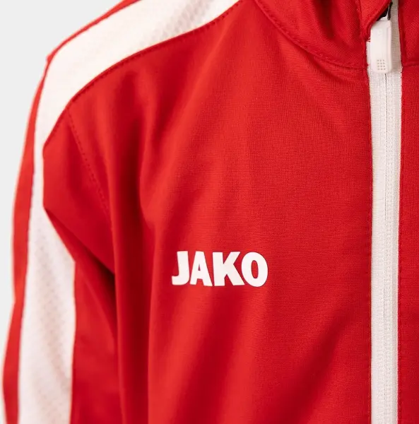 Олімпійка (мастерка) дитяча Jako POWER червоно-біла 9323-100