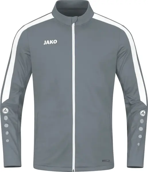 Олімпійка (мастерка) дитяча Jako POWER сіро-біла 9323-840