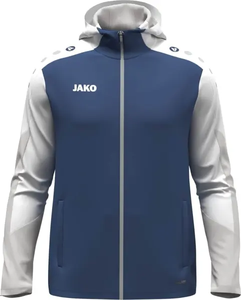 Олимпийка (мастерка) с капюшоном Jako DYNAMIC темно-сине-бело-светло-серая 6870-921