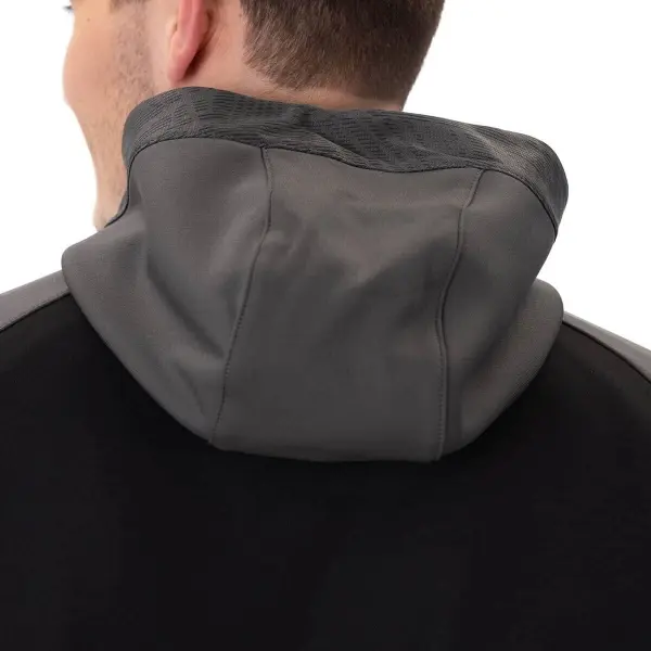 Олімпійка (мастерка) з капюшоном Jako ICONIC чорно-біло-сіра 6824-801