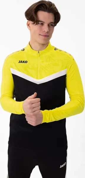 Реглан Jako ZIP TOP ICONIC чорно-біло-жовтий 8624-808