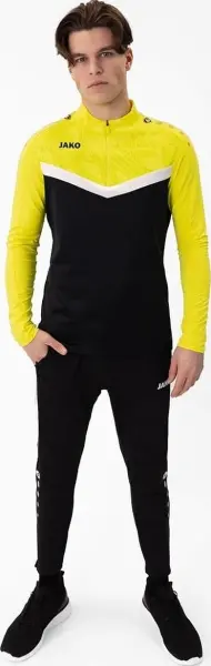 Реглан Jako ZIP TOP ICONIC чорно-біло-жовтий 8624-808