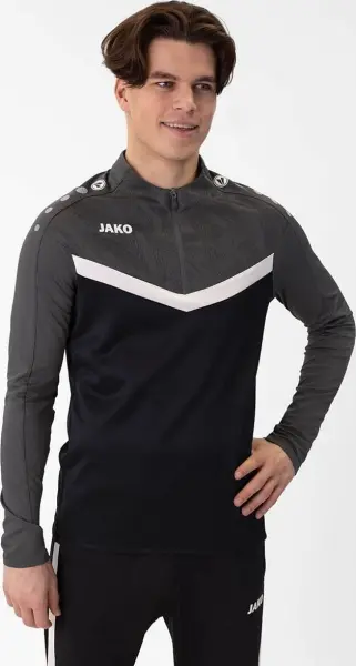 Реглан Jako ZIP TOP ICONIC чорно-біло-сірий 8624-801
