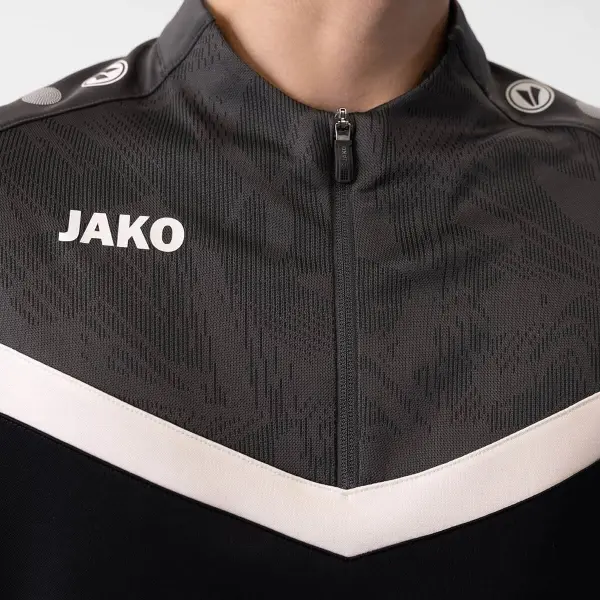 Реглан Jako ZIP TOP ICONIC чорно-біло-сірий 8624-801