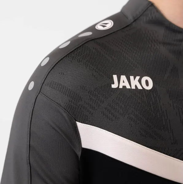 Реглан Jako ZIP TOP ICONIC чорно-біло-сірий 8624-801