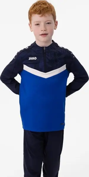 Реглан детский Jako ZIP TOP ICONIC сине-бело-темно-синий 8624-403