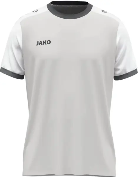 Футболка джерсі Jako DYNAMIC S/S сіро-біла 4270-837