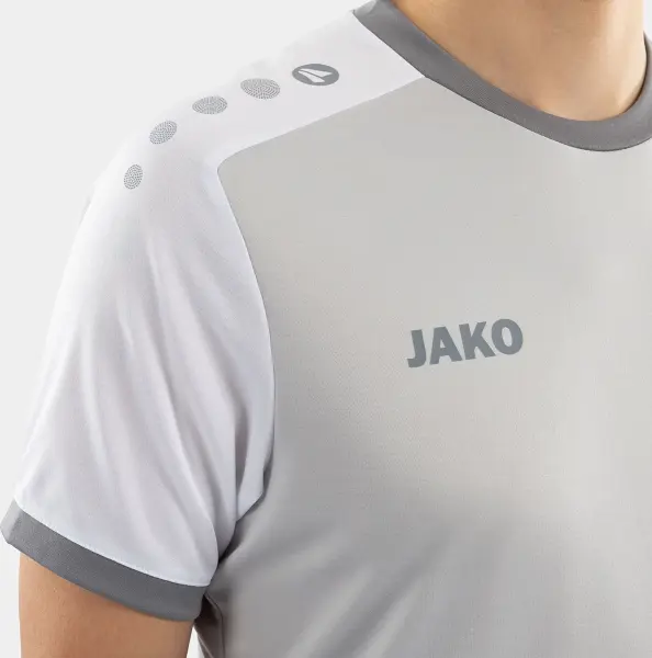 Футболка джерсі Jako DYNAMIC S/S сіро-біла 4270-837