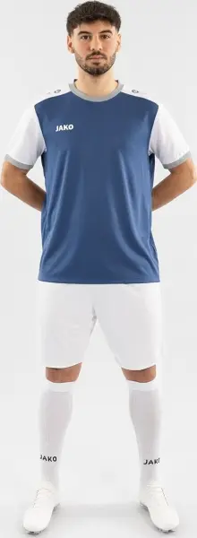 Футболка джерсі Jako DYNAMIC S/S синьо-біло-сіра 4270-921