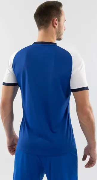 Футболка джерси Jako DYNAMIC S/S сине-бело-темно-синяя 4270-405