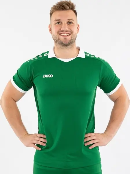 Футболка джерсі Jako GLORY S/S зелено-біла 4251-206